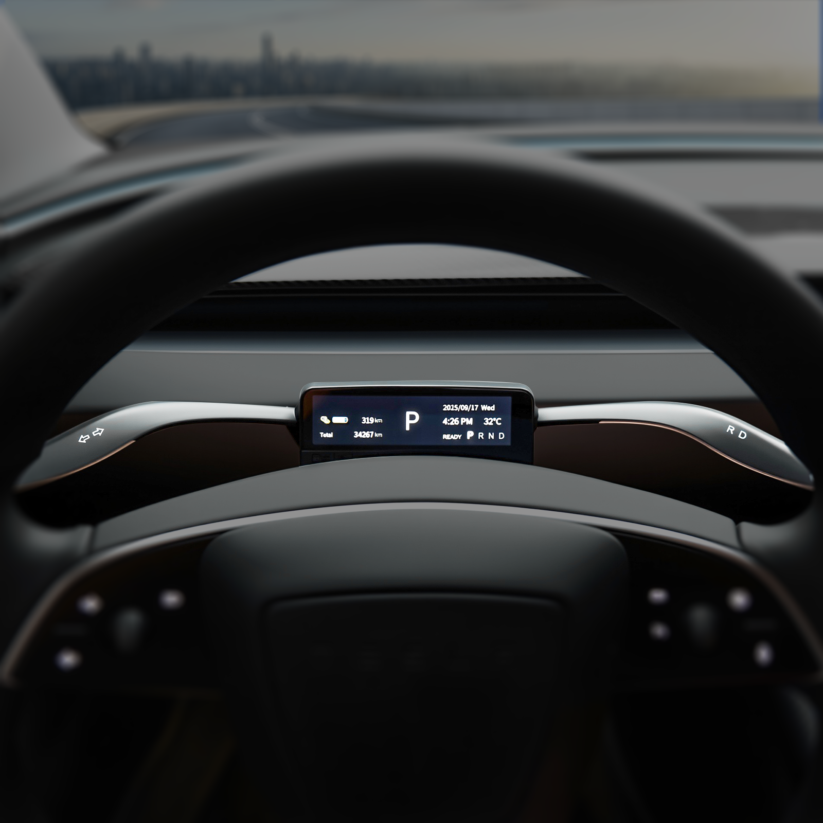 S3 HUD Gear Shift Control Stalks for Tesla Model 3 Highland - Saunyoto