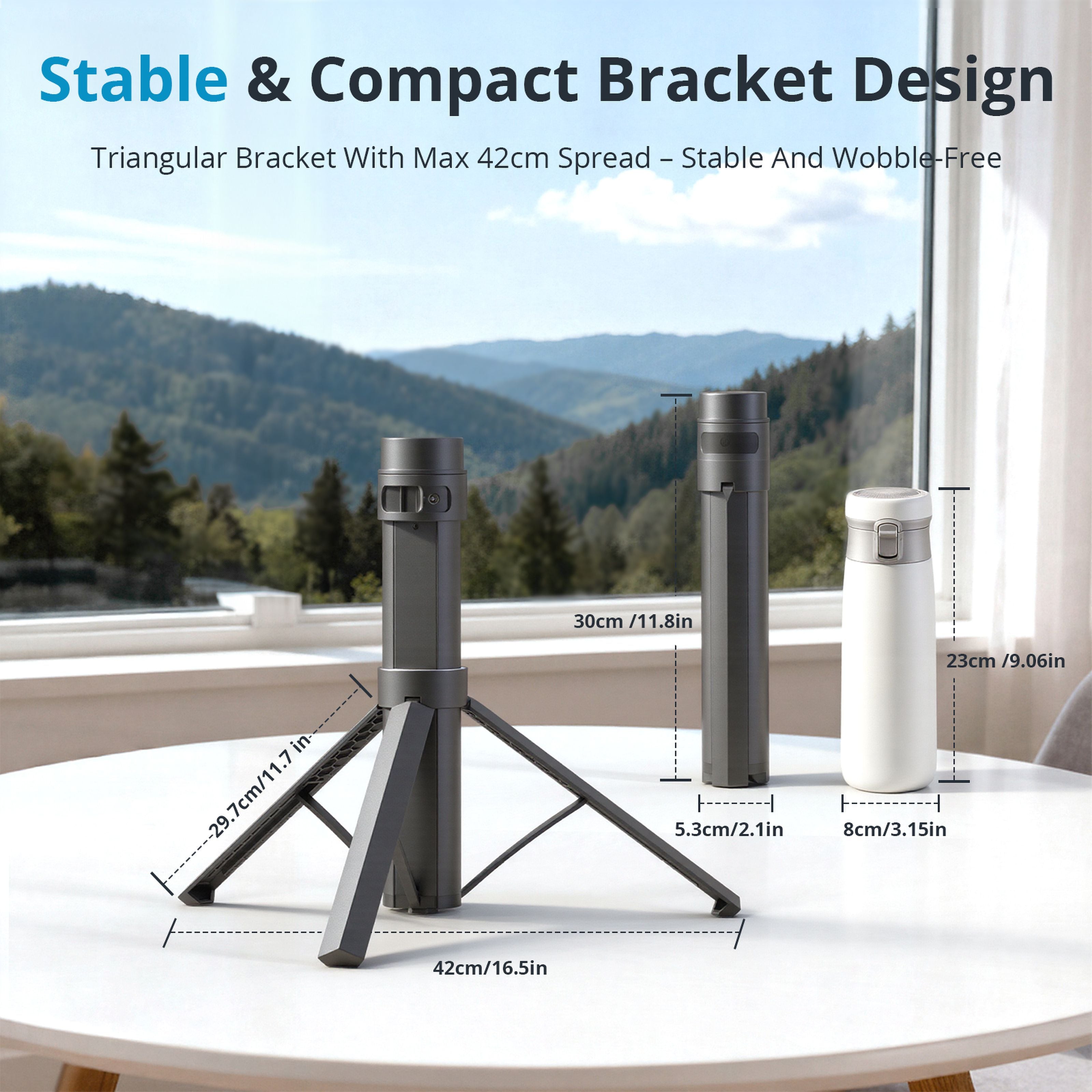 All-in-One Starlink Mount & Power Bank - 30V/2A DC Output for Outdoor Live Streaming | Saunyoto