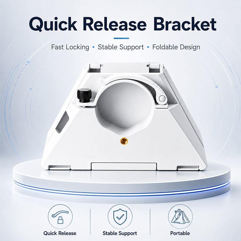 SnapLock 2-in-1 Quick-Release Pipe Adapter & Kickstand for Starlink