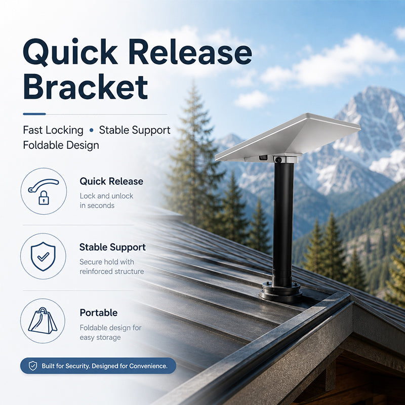 SnapLock 2-in-1 Quick-Release Pipe Adapter & Kickstand for Starlink