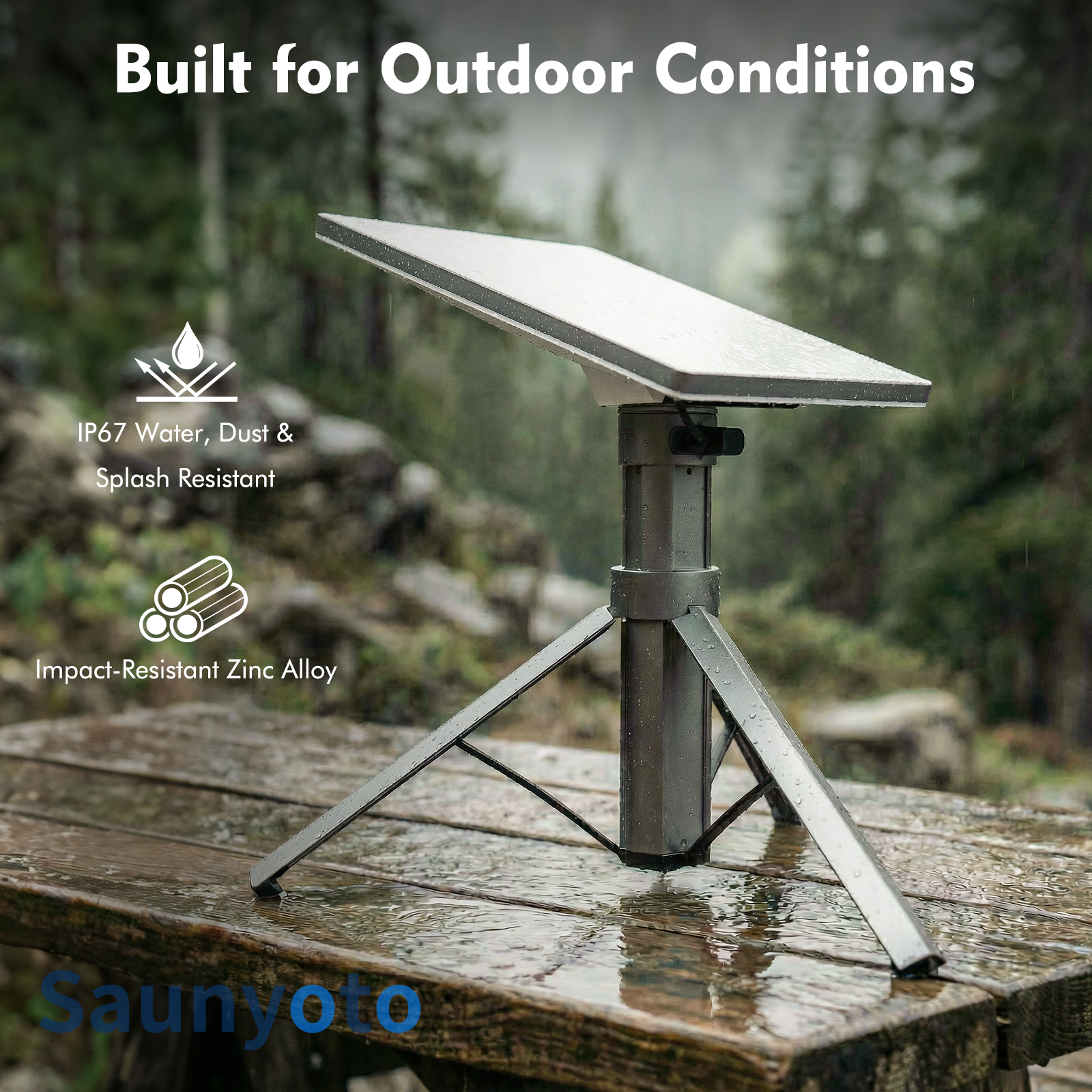 All-in-One Mount & Power Bank for Starlink mini- 30V/2A DC Output | 45000mAh portable battery | Saunyoto
