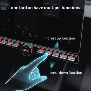 Center Console Physical Control Button Multiple Functions for Tesla Model Y/3