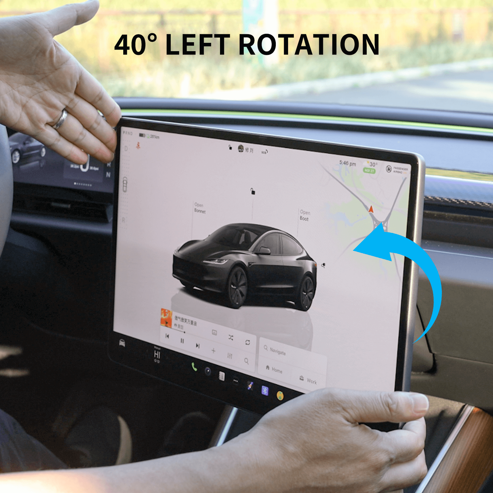 Console Dashboard Touch Screen Swiveling Mount kit For Model 3/Y/3 Highland/Y Juniper