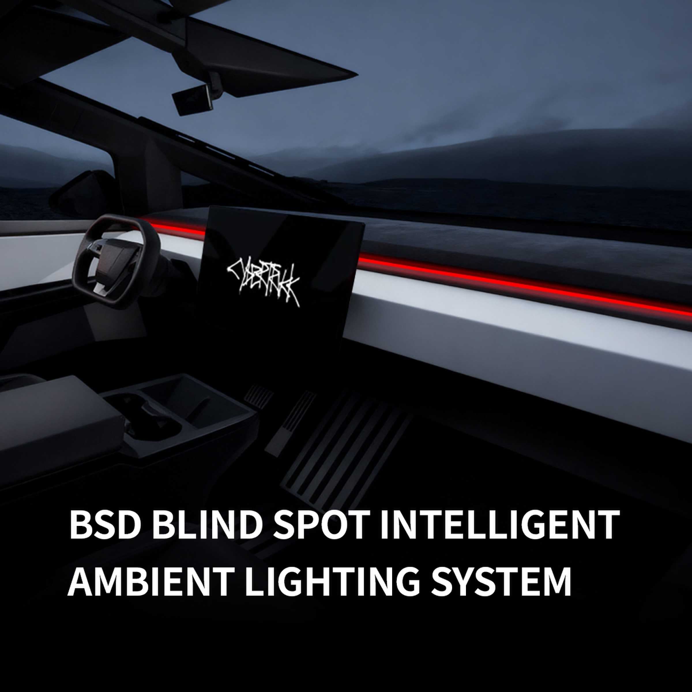 Cybertruck BSD Blind Spot Intellight Ambient Lighting 