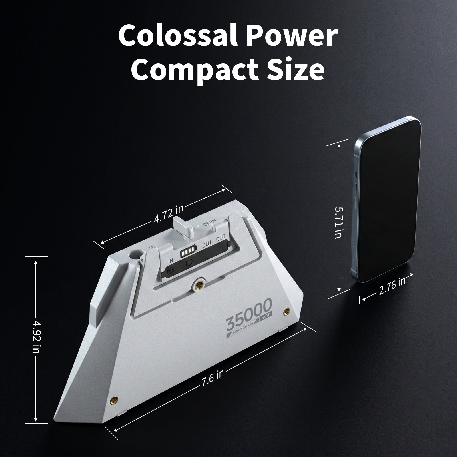 Saunyoto Clip-On Power Bank for Starlink Mini | Portable Battery Backup (99Wh / 129.5Wh)