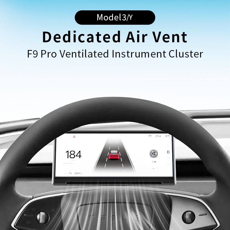 Saunyoto F9 Pro 8.9 inch CarPlay Android Auto display for Tesla Model 3/Y